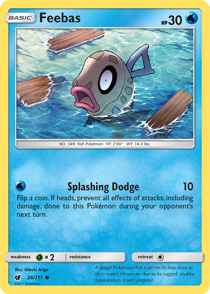 Feebas (26/111) [Sun & Moon: Crimson Invasion] Pokémon