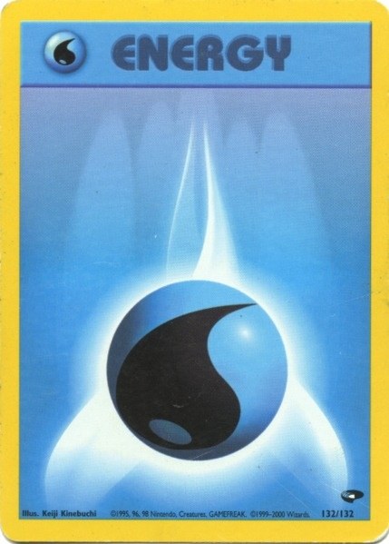 Water Energy (132/132) [Gym Challenge Unlimited] Pokémon