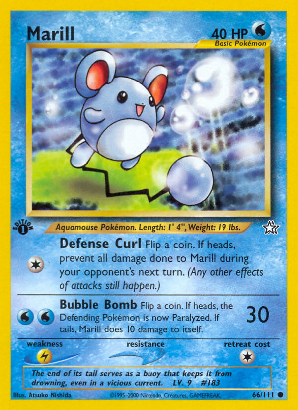 Marill (66/111) [Neo Genesis 1st Edition] Pokémon