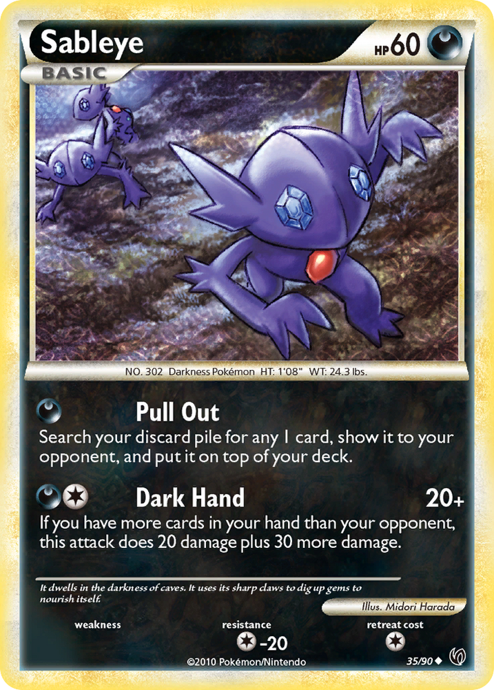 Sableye (35/90) [HeartGold & SoulSilver: Undaunted] Pokémon