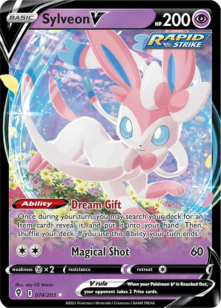 Sylveon V (074/203) [Sword & Shield: Evolving Skies] Pokémon