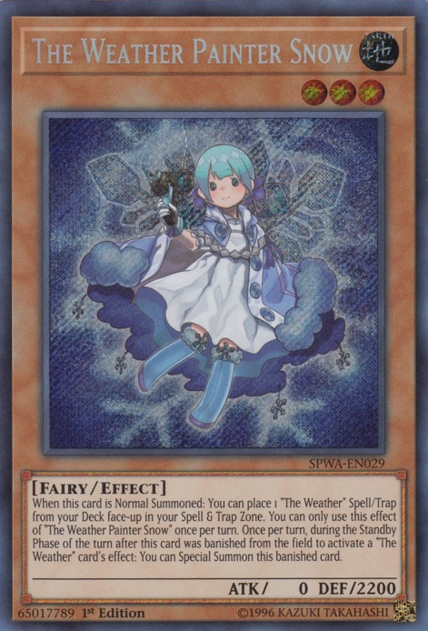 The Weather Painter Snow [SPWA-EN029] Secret Rare Yu-Gi-Oh!