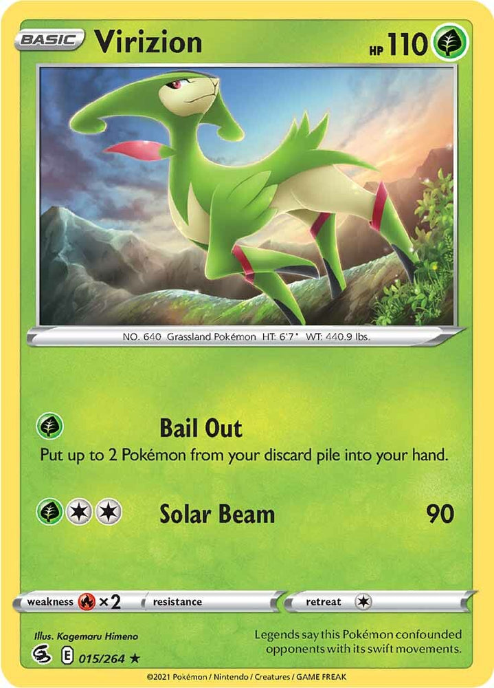Virizion (015/264) [Sword & Shield: Fusion Strike] Pokémon