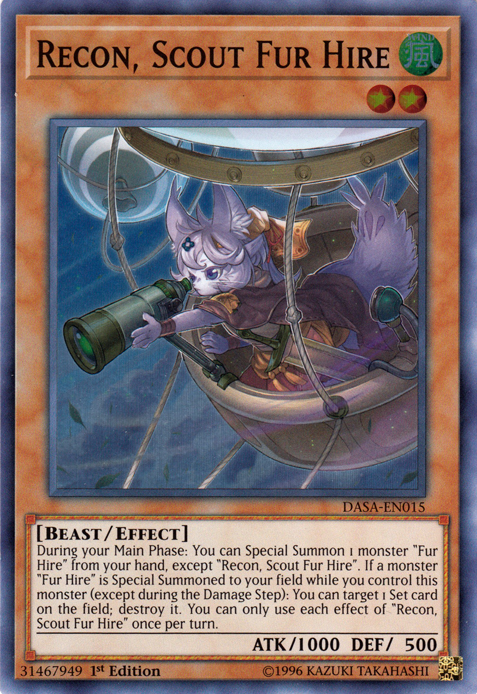 Recon, Scout Fur Hire [DASA-EN015] Super Rare Yu-Gi-Oh!