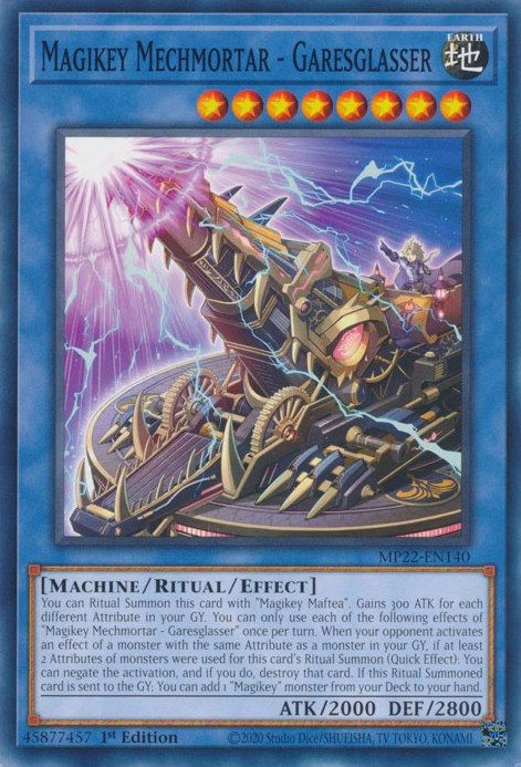 Magikey Mechmortar - Garesglasser [MP22-EN140] Common Yu-Gi-Oh!