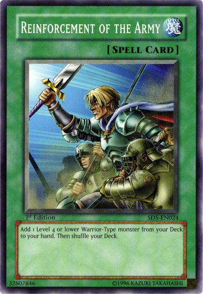 Reinforcement of the Army [SD5-EN024] Common Yu-Gi-Oh!