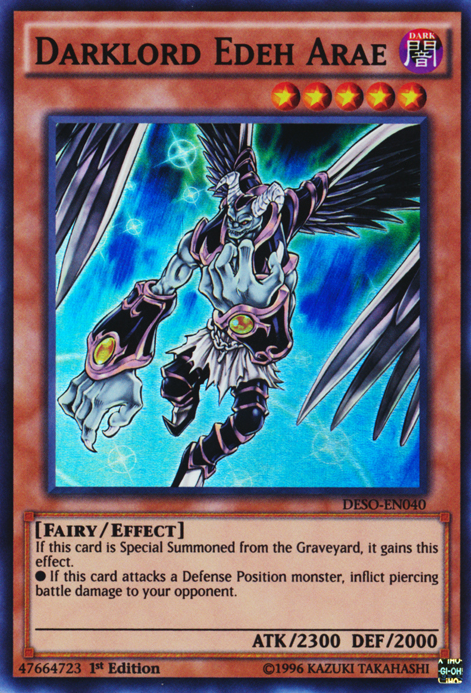 Darklord Edeh Arae [DESO-EN040] Super Rare Yu-Gi-Oh!