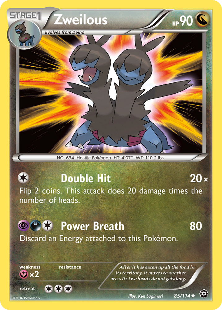 Zweilous (85/114) [XY: Steam Siege] Pokémon