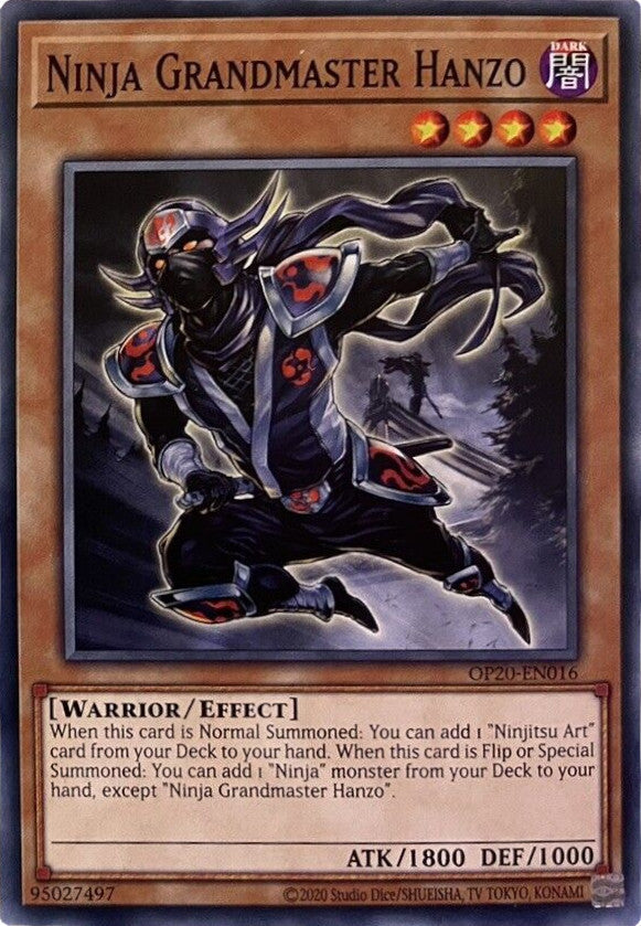 Ninja Grandmaster Hanzo [OP20-EN016] Common Yu-Gi-Oh!