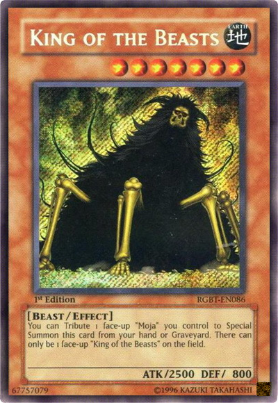 King of the Beasts [RGBT-EN086] Secret Rare Yu-Gi-Oh!
