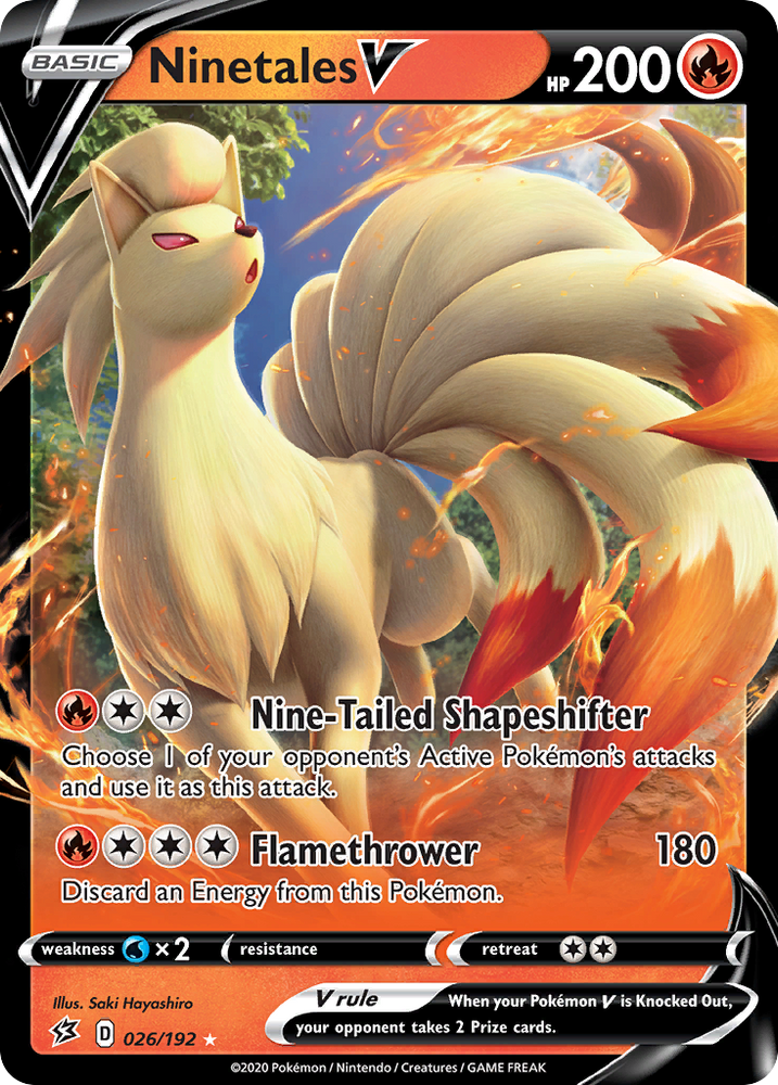 Ninetales V (026/192) [Sword & Shield: Rebel Clash] Pokémon