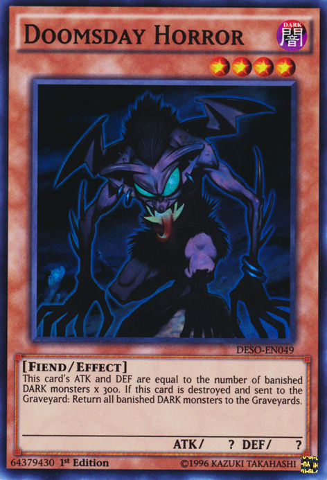 Doomsday Horror [DESO-EN049] Super Rare Yu-Gi-Oh!