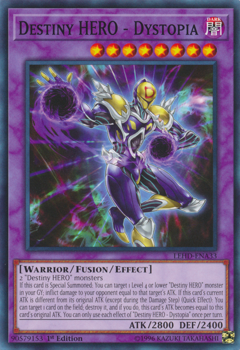 Destiny Hero - Dystopia [LEHD-ENA33] Common Yu-Gi-Oh!