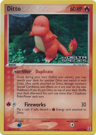 Ditto (61/113) (Stamped) [EX: Delta Species] Pokémon