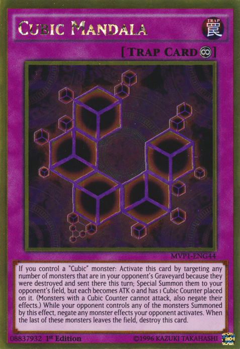 Cubic Mandala [MVP1-ENG44] Gold Rare Yu-Gi-Oh!