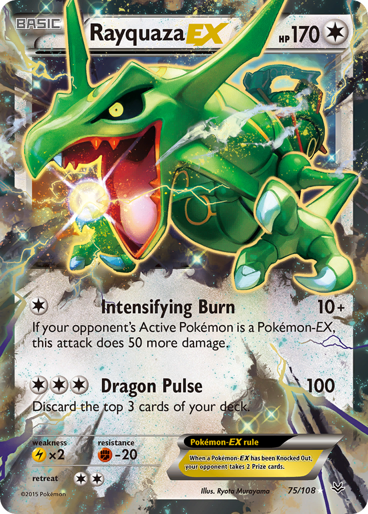 Rayquaza EX (75/108) [XY: Roaring Skies] Pokémon