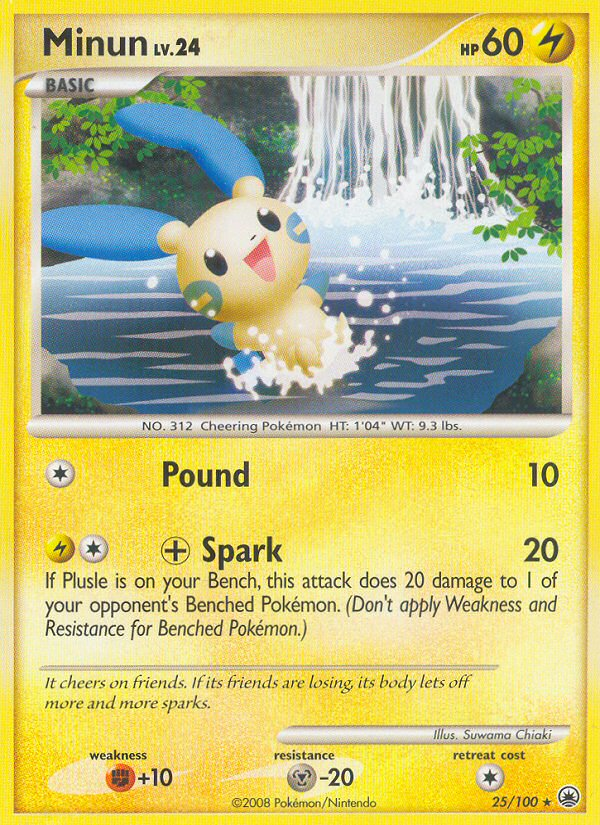 Minun (25/100) [Diamond & Pearl: Majestic Dawn] Pokémon