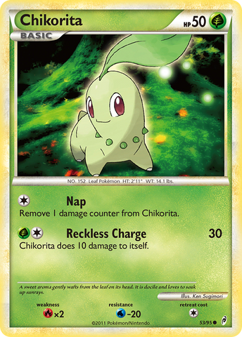 Chikorita (53/95) [HeartGold & SoulSilver: Call of Legends] Pokémon