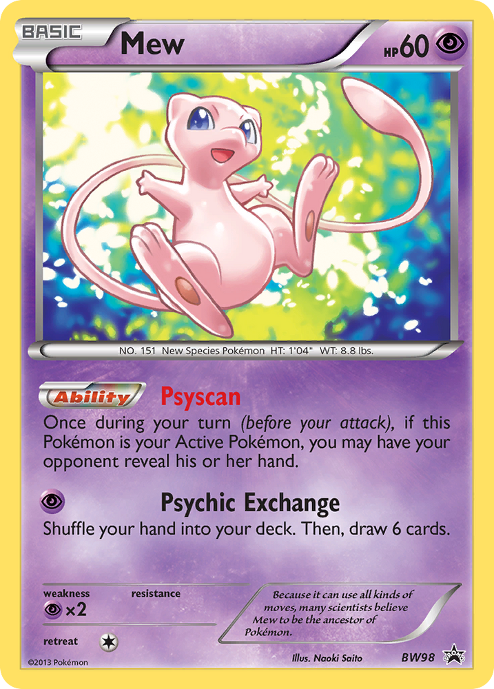 Mew (BW98) [Black & White: Black Star Promos] Pokémon