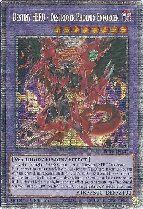 Destiny HERO - Destroyer Phoenix Enforcer [POTE-EN100] Starlight Rare Yu-Gi-Oh!