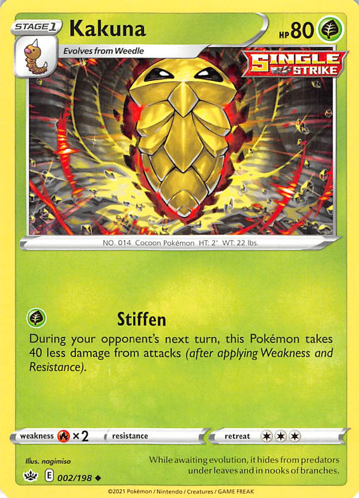 Kakuna (002/198) [Sword & Shield: Chilling Reign] Pokémon