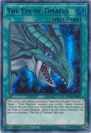 The Eye of Timaeus (Blue) [DLCS-EN007] Ultra Rare Yu-Gi-Oh!