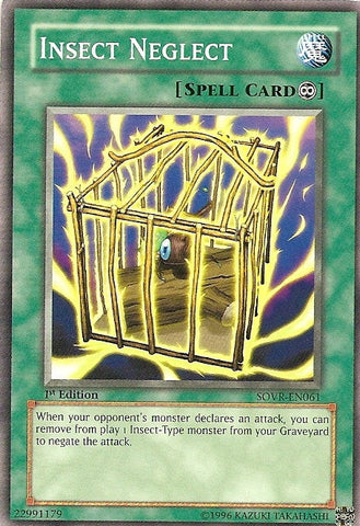 Insect Neglect [SOVR-EN061] Common - Yugioh Cards For Your TCG Needs! Yu-Gi-Oh!