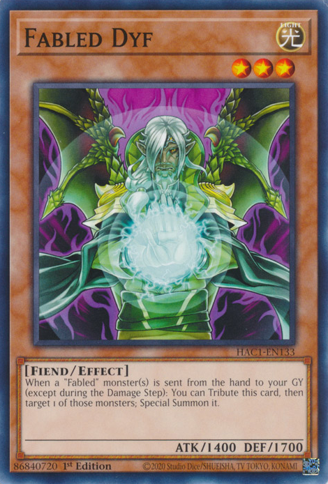 Fabled Dyf [HAC1-EN133] Common Yu-Gi-Oh!