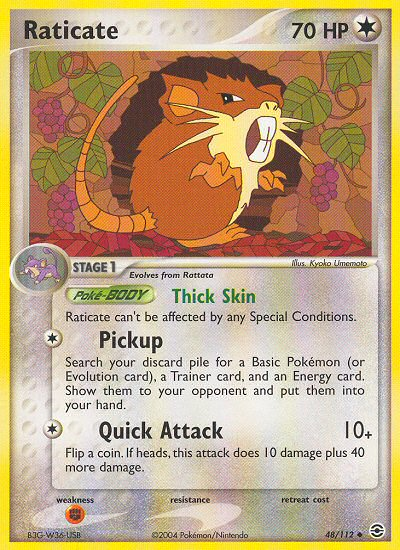 Raticate (48/112) [EX: FireRed & LeafGreen] Pokémon