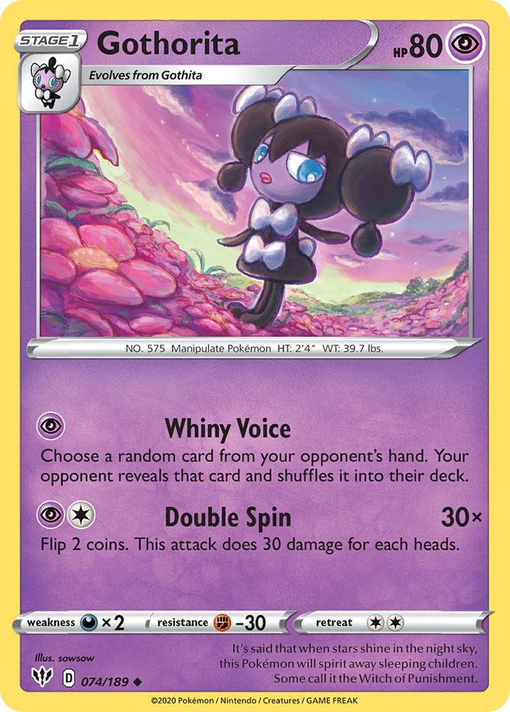 Gothorita (074/189) [Sword & Shield: Darkness Ablaze] Pokémon