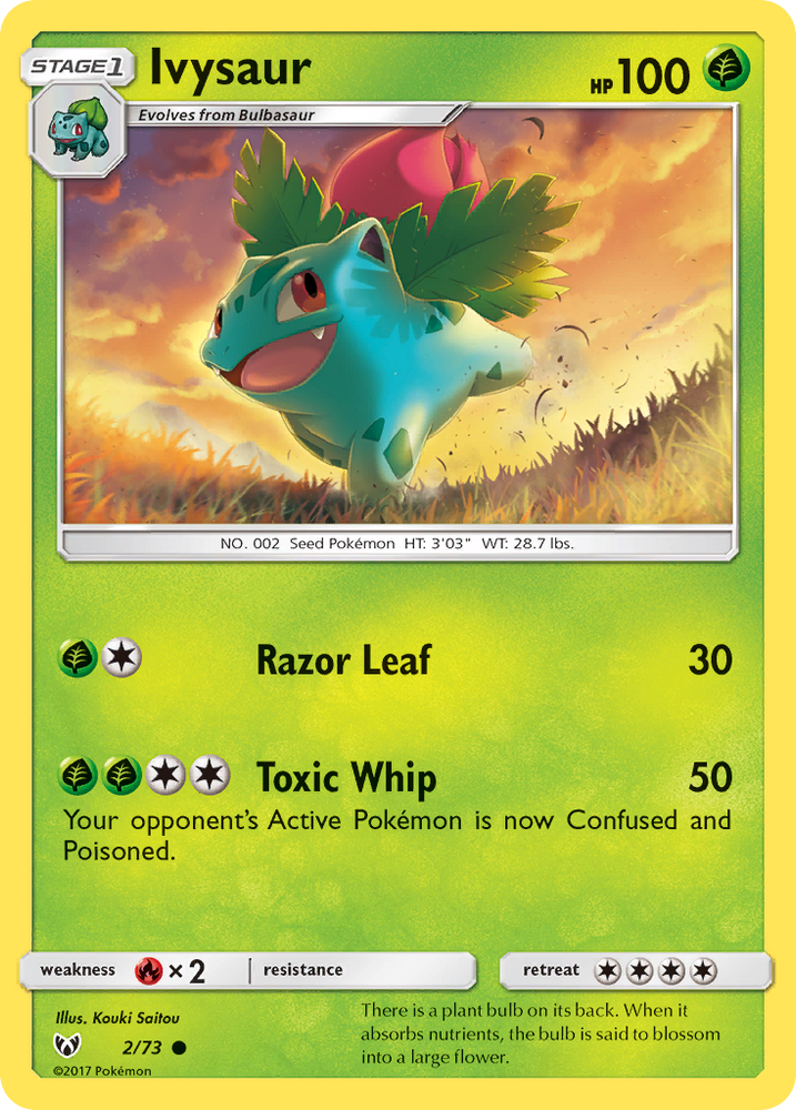 Ivysaur (2/73) [Sun & Moon: Shining Legends] Pokémon