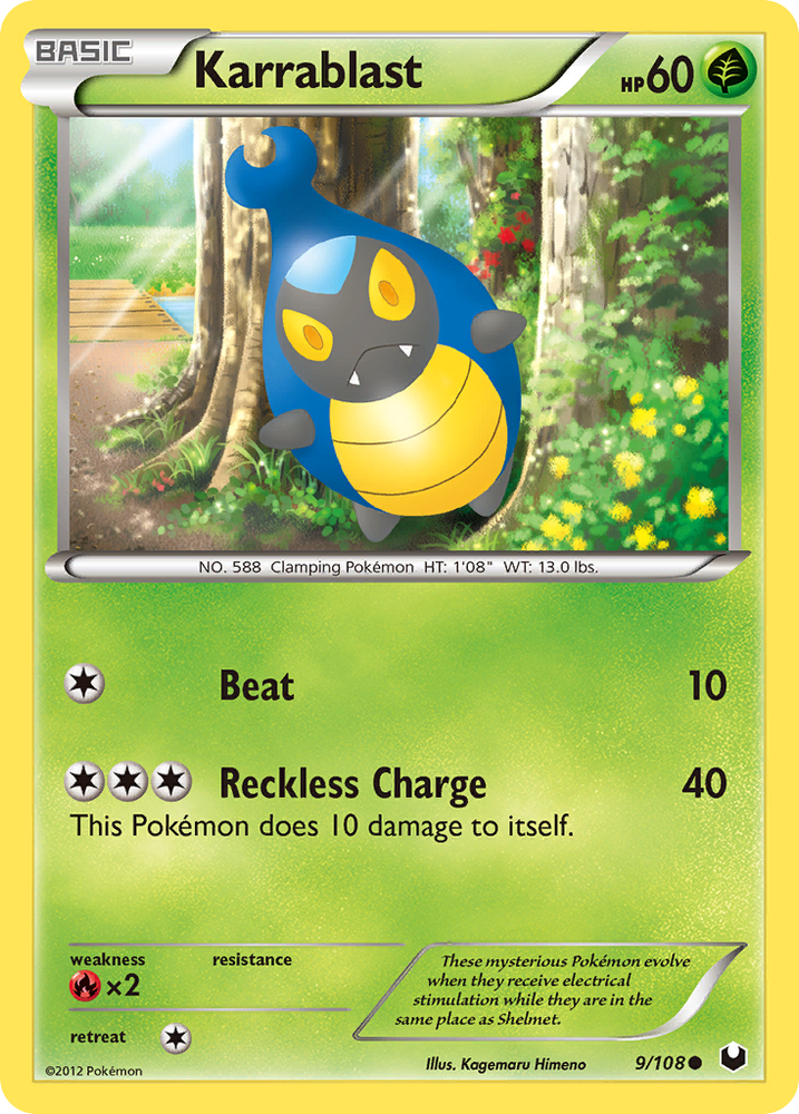Karrablast (9/108) [Black & White: Dark Explorers] Pokémon