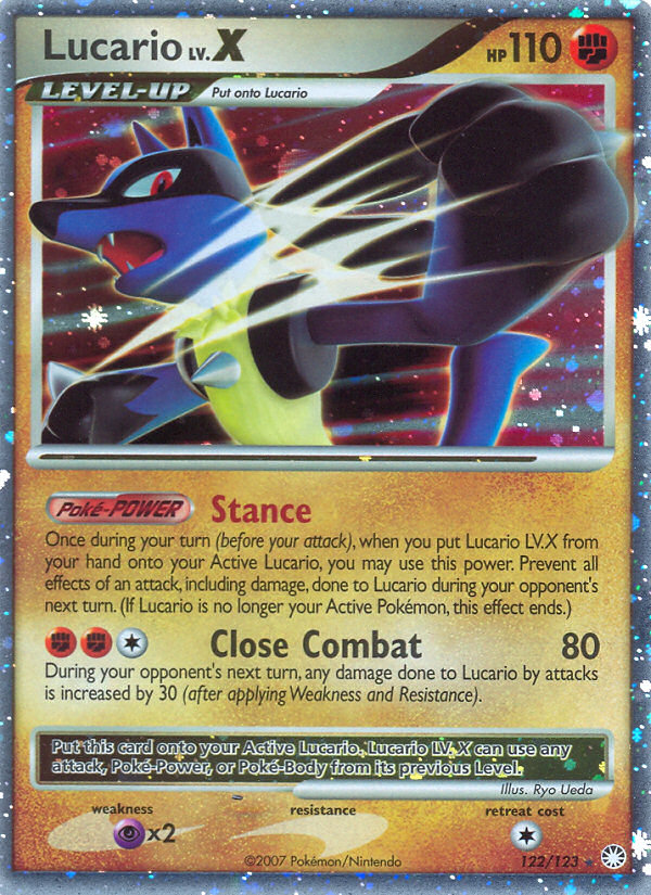 Lucario LV.X (122/123) [Diamond & Pearl: Mysterious Treasures] Pokémon