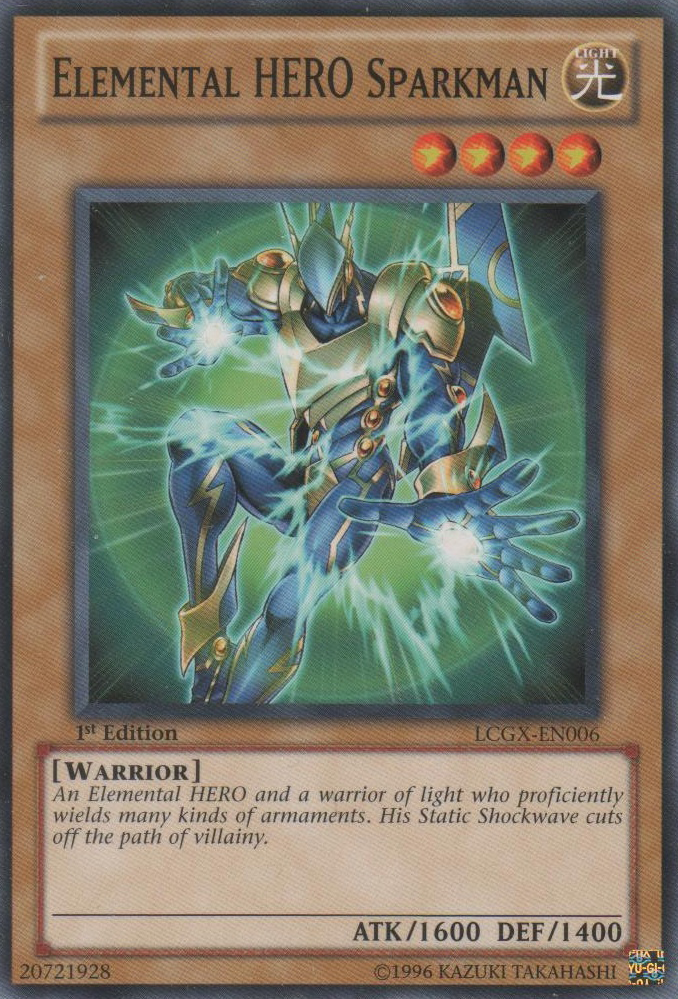 Elemental HERO Sparkman [LCGX-EN006] Common Yu-Gi-Oh!