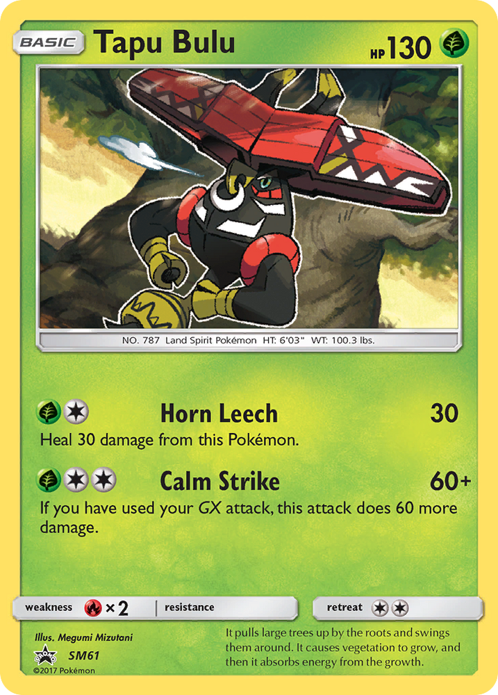 Tapu Bulu (SM61) [Sun & Moon: Black Star Promos] Pokémon