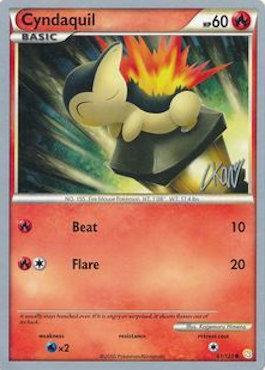 Cyndaquil (61/123) (Reshiphlosion - Christopher Kan) [World Championships 2011] Pokémon