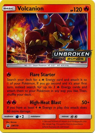 Volcanion (SM179) (Staff Prerelease Promo) [Sun & Moon: Black Star Promos] Pokémon