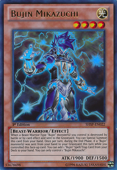 Bujin Mikazuchi [SHSP-EN022] Ultra Rare Yu-Gi-Oh!