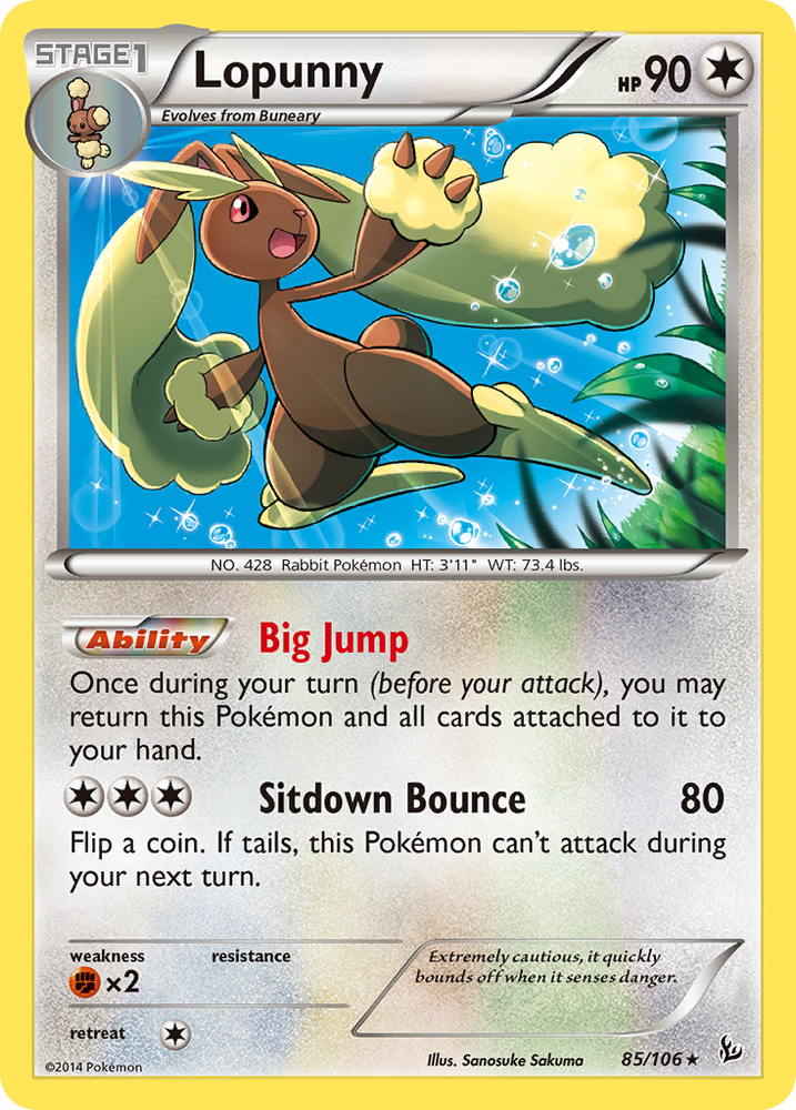 Lopunny (85/106) [XY: Flashfire] Pokémon