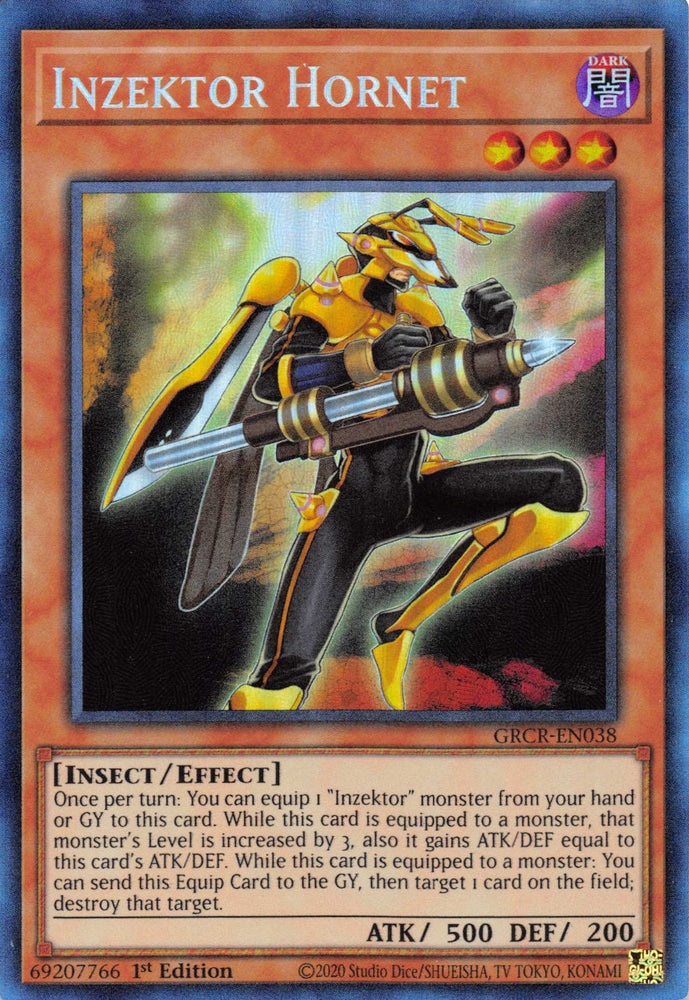 Inzektor Hornet [GRCR-EN038] Collector's Rare Yu-Gi-Oh!