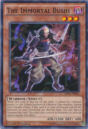 The Immortal Bushi [BP03-EN036] Shatterfoil Rare Yu-Gi-Oh!