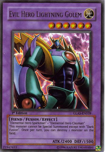 Evil Hero Lightning Golem [GLAS-EN039] Ultra Rare Yu-Gi-Oh!