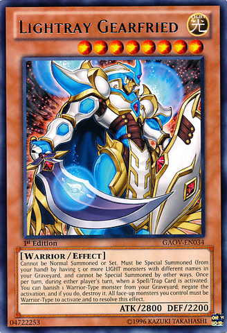 Lightray Gearfried [GAOV-EN034] Rare - Yugioh Cards For Your TCG Needs!