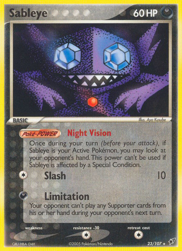 Sableye (23/107) [EX: Deoxys] Pokémon