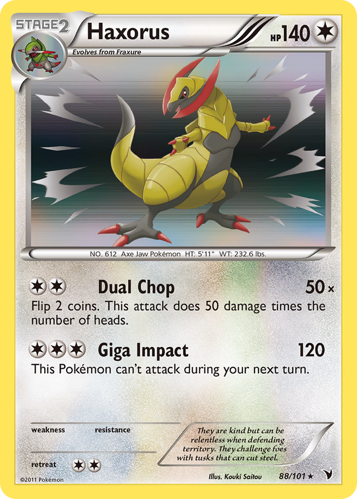 Haxorus (88/101) [Black & White: Noble Victories] Pokémon
