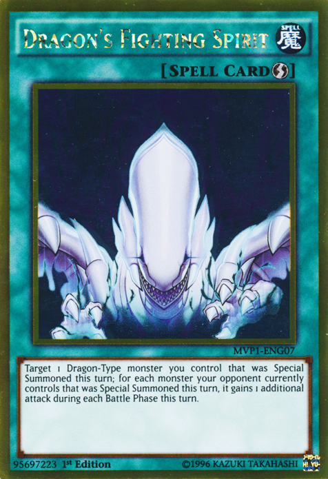 Dragon's Fighting Spirit [MVP1-ENG07] Gold Rare Yu-Gi-Oh!