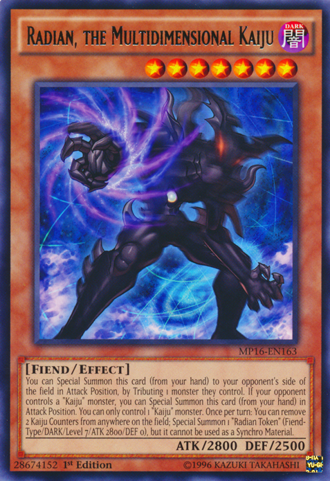 Radian, the Multidimensional Kaiju [MP16-EN163] Rare Yu-Gi-Oh!