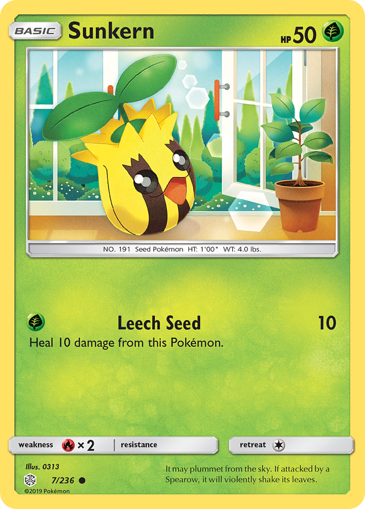 Sunkern (7/236) [Sun & Moon: Cosmic Eclipse] Pokémon