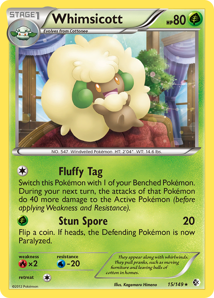Whimsicott (15/149) [Black & White: Boundaries Crossed] Pokémon