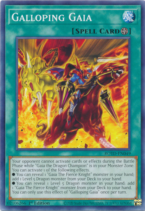 Galloping Gaia [ROTD-EN049] Common Yu-Gi-Oh!